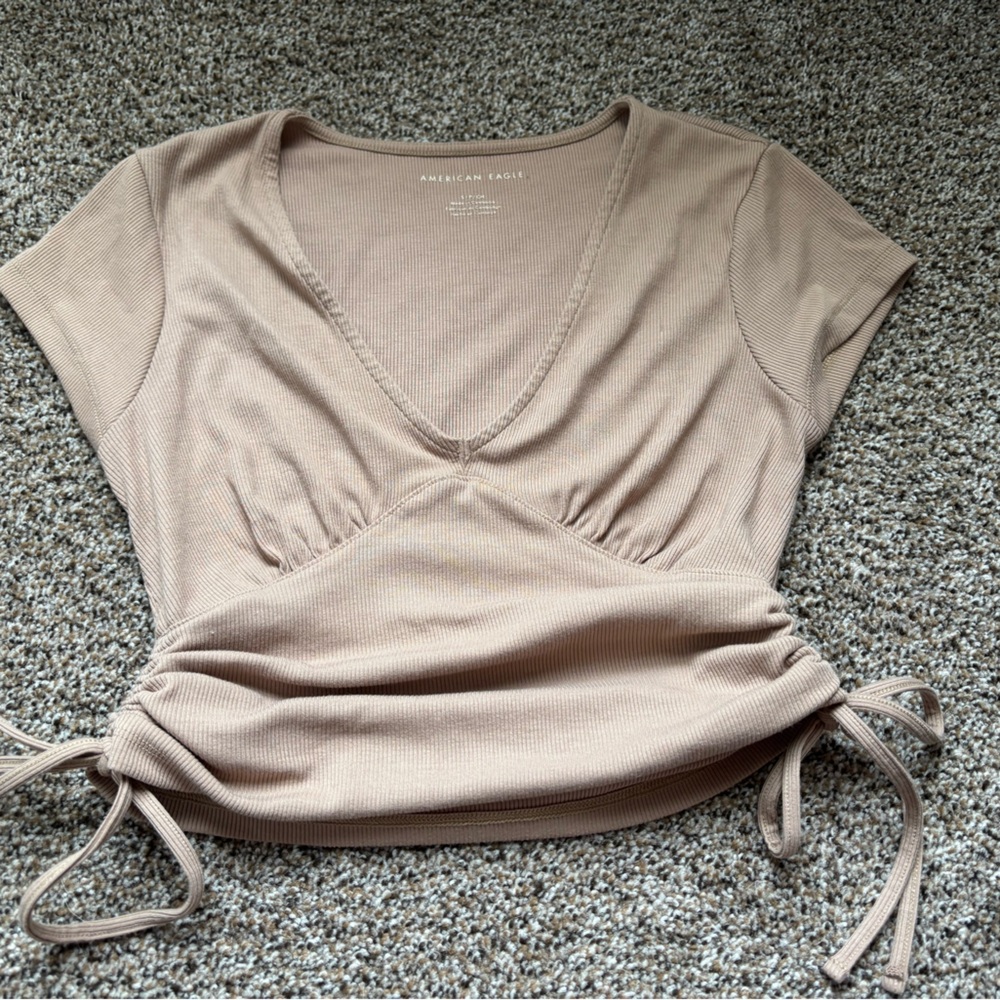 American Eagle Outfitters Women's Tan Top